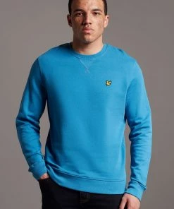 Lyle & Scott Blue Crew Neck Sweatshirt