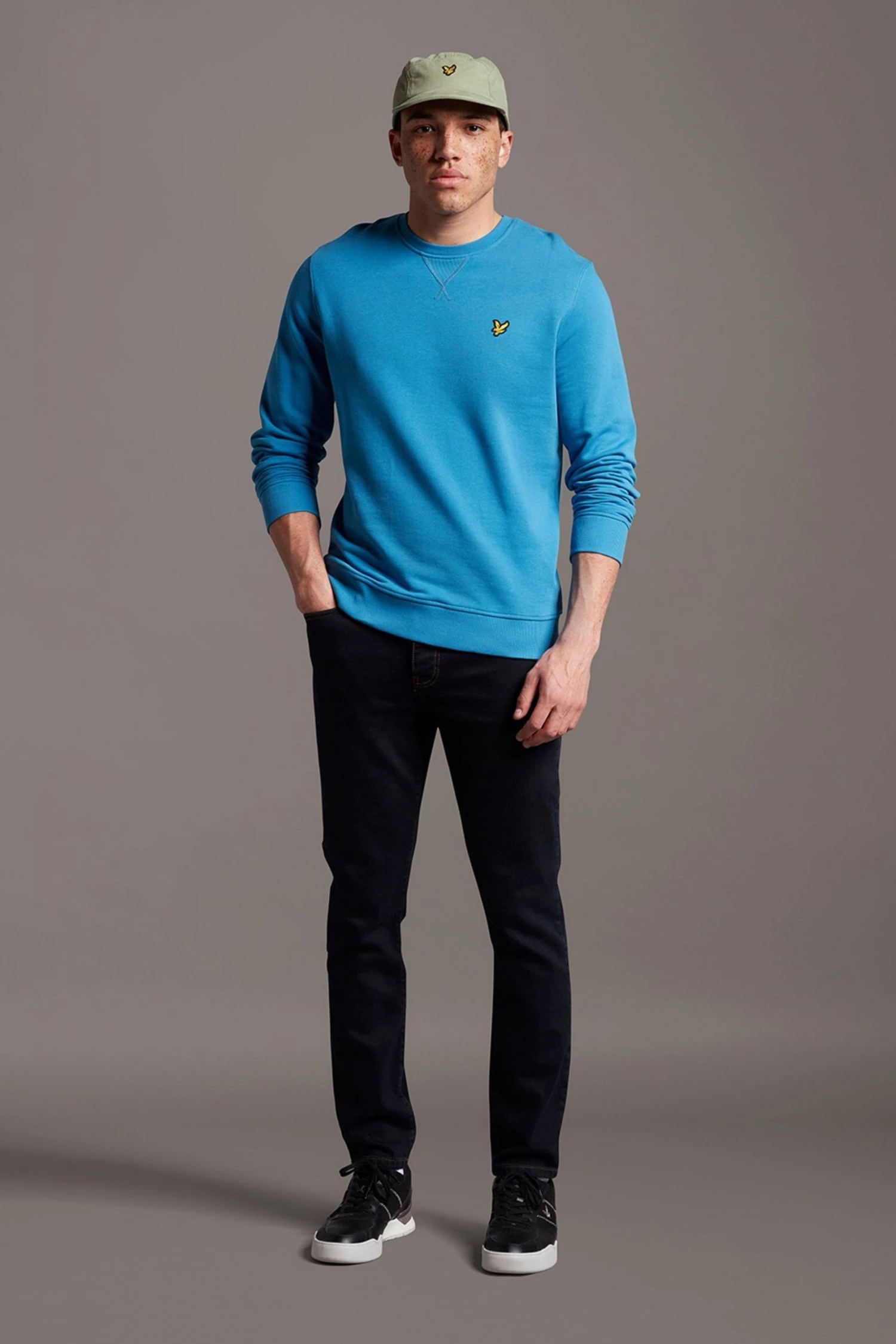 Lyle & Scott Blue Crew Neck Sweatshirt 3 Lyle & Scott Blue Crew Neck Sweatshirt - Image 3
