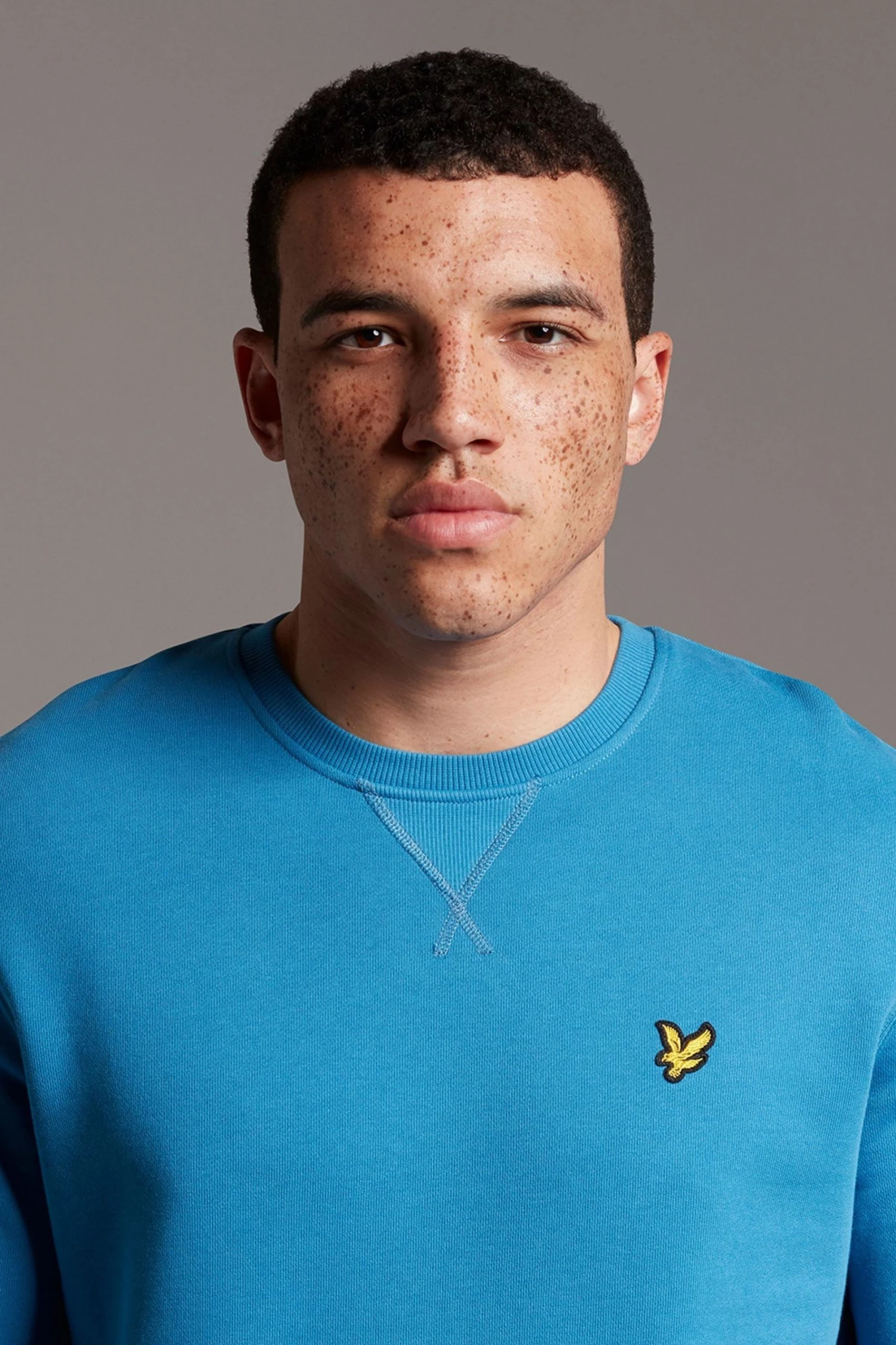 Lyle & Scott Blue Crew Neck Sweatshirt 4 Lyle & Scott Blue Crew Neck Sweatshirt - Image 4