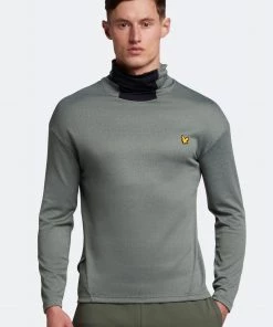 Lyle & Scott Green Summer Snood Midlayer Sweat Top