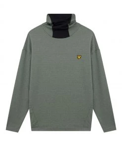 Lyle & Scott Green Summer Snood Midlayer Sweat Top -Lyle & Scott Outlet | Sale unnamed file 1569 scaled