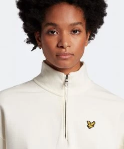 Lyle & Scott Natural Garment Dye 1/4 Zip Sweatshirt -Lyle & Scott Outlet | Sale unnamed file 1573 scaled