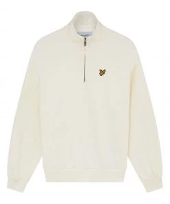Lyle & Scott Natural Garment Dye 1/4 Zip Sweatshirt -Lyle & Scott Outlet | Sale unnamed file 1575 scaled