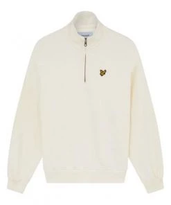 Lyle & Scott Natural Garment Dye 1/4 Zip Sweatshirt -Lyle & Scott Outlet | Sale unnamed file 1576