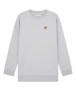 Lyle & Scott Oversized Grey Sweatshirt -Lyle & Scott Outlet | Sale unnamed file 1595