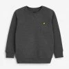 Lyle & Scott Grey Classic Crew Neck Fleece Sweatshirt