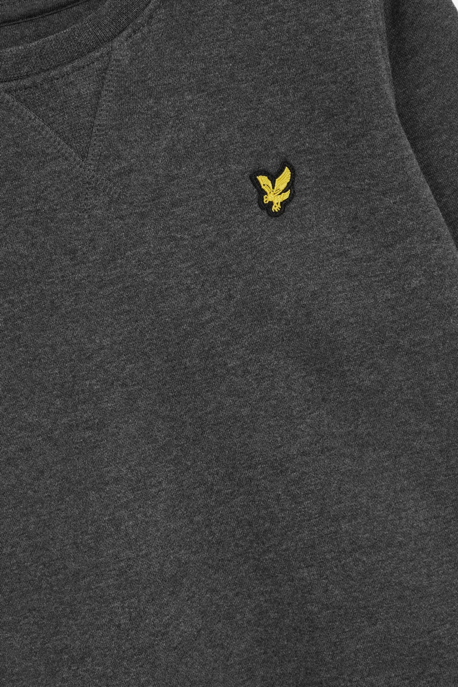 Lyle & Scott Grey Classic Crew Neck Fleece Sweatshirt 3 Lyle & Scott Grey Classic Crew Neck Fleece Sweatshirt - Image 3