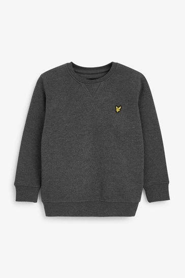 Lyle & Scott Grey Classic Crew Neck Fleece Sweatshirt 4 Lyle & Scott Grey Classic Crew Neck Fleece Sweatshirt - Image 4