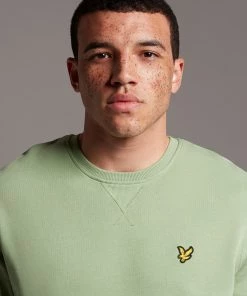 Lyle & Scott Green Crew Neck Sweatshirt -Lyle & Scott Outlet | Sale unnamed file 1610 scaled