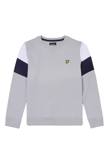 Lyle & Scott Grey Crew Neck Sweatshirt 4 Lyle & Scott Grey Crew Neck Sweatshirt - Image 4