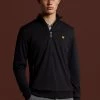 Lyle & Scott Black Windshield 1/2 Zip Midlayer Sweatshirt