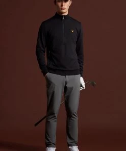 Lyle & Scott Black Windshield 1/2 Zip Midlayer Sweatshirt -Lyle & Scott Outlet | Sale unnamed file 1623 scaled