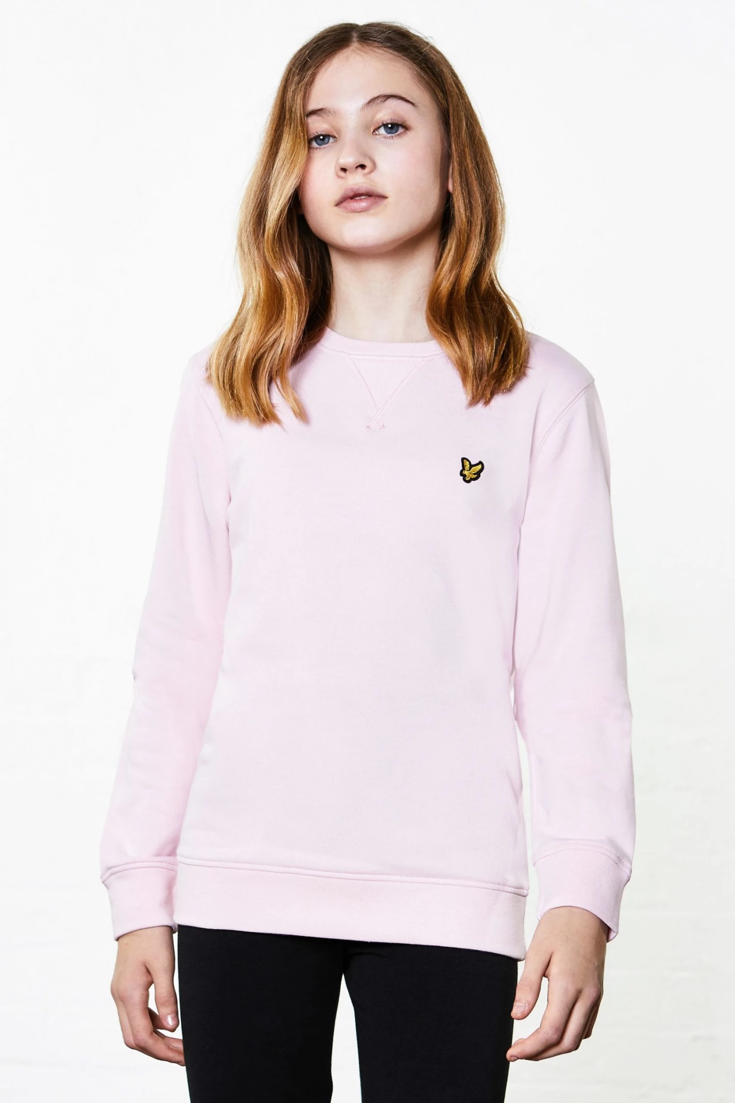 Lyle & Scott Boys Pink Classic Crew Neck Sweatshirt 1 Lyle & Scott Boys Pink Classic Crew Neck Sweatshirt