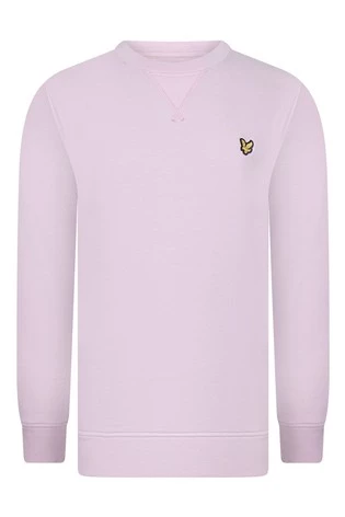 Lyle & Scott Boys Pink Classic Crew Neck Sweatshirt 6 Lyle & Scott Boys Pink Classic Crew Neck Sweatshirt - Image 6