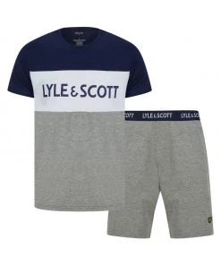 Lyle & Scott Blue Steven Loungewear Set
