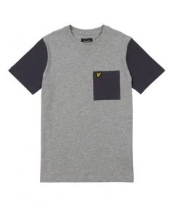 Lyle & Scott Grey Colour Block T-Shirt -Lyle & Scott Outlet | Sale unnamed file 168