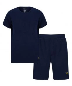 Lyle & Scott Blue Shane Premium Loungewear Set