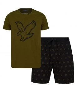 Lyle & Scott Black Griffin Loungewear Set