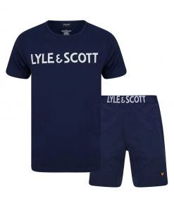 Lyle & Scott Blue Anton Loungewear Set