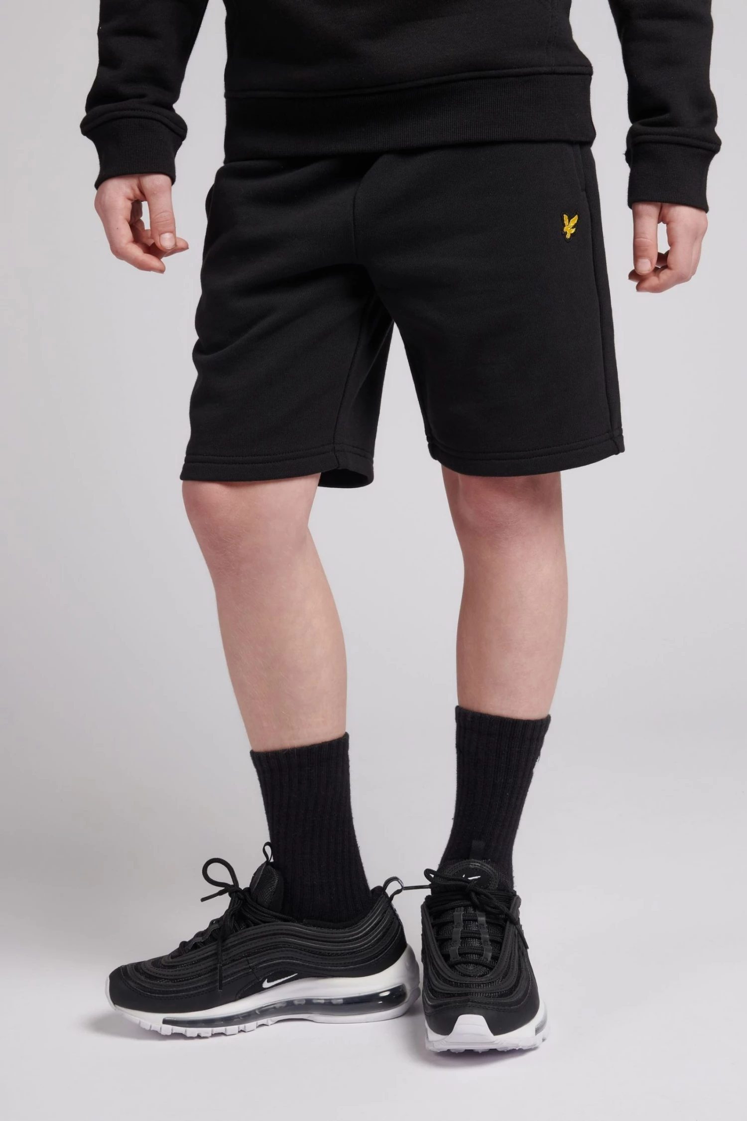 Lyle & Scott Boys Fleece Shorts Grey 1 Lyle & Scott Boys Fleece Shorts Grey