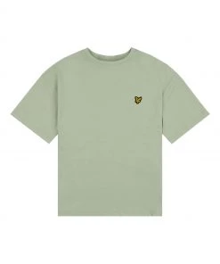 Lyle & Scott Oversize Green Boxy T-Shirt
