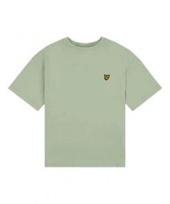 Lyle & Scott Oversize Green Boxy T-Shirt -Lyle & Scott Outlet | Sale unnamed file 187