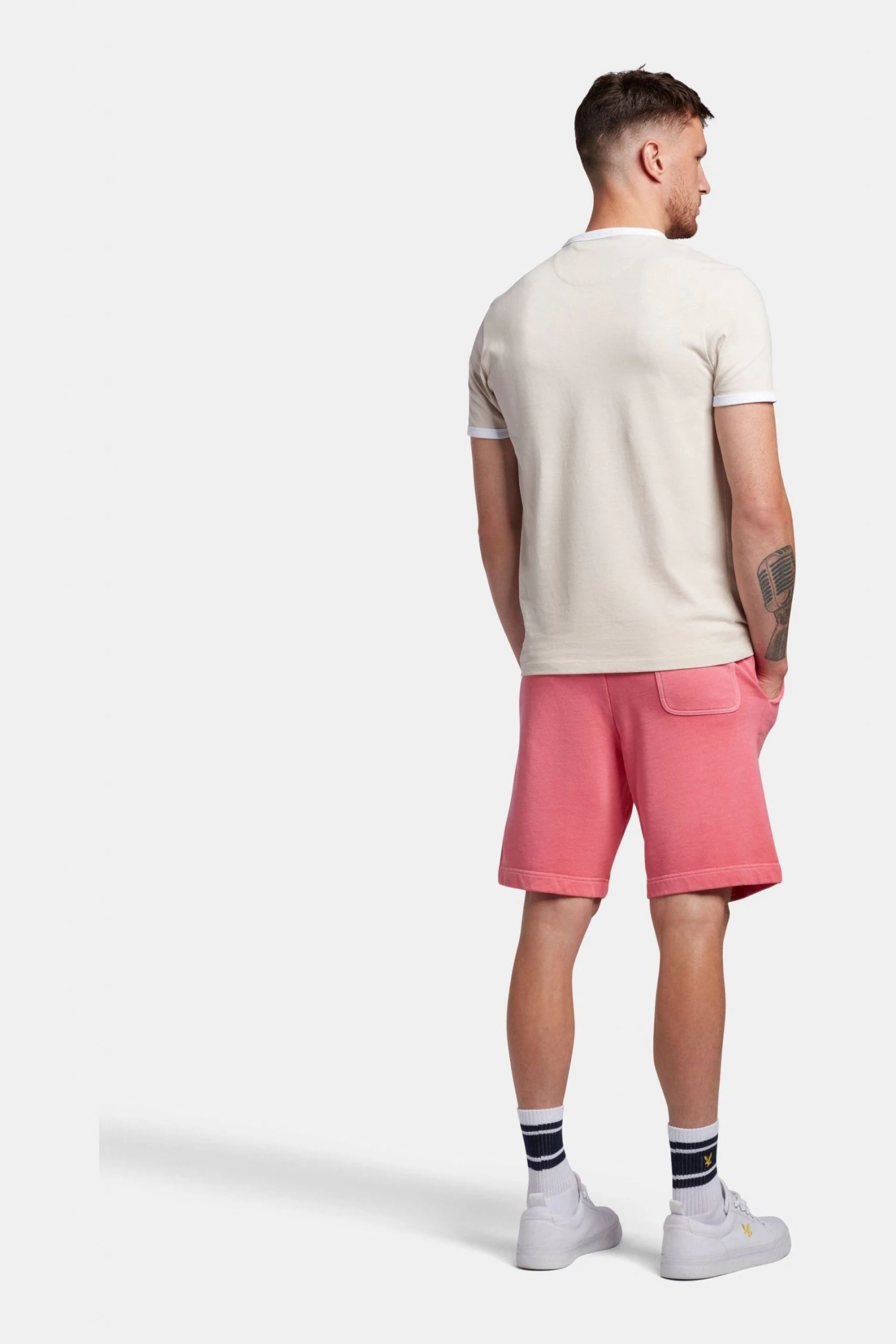 Lyle & Scott Pigment Dye Sweat Shorts Yellow 3 Lyle & Scott Pigment Dye Sweat Shorts Yellow - Image 3