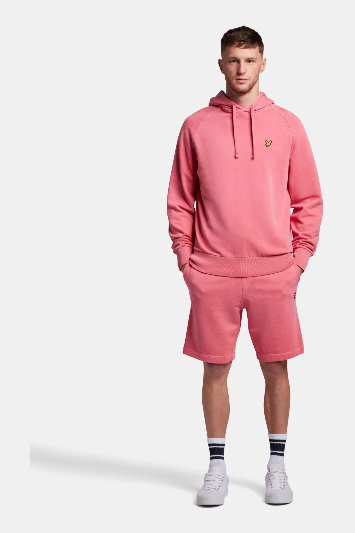 Lyle & Scott Pigment Dye Sweat Shorts Yellow 4 Lyle & Scott Pigment Dye Sweat Shorts Yellow - Image 4