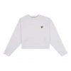 Lyle & Scott White LS Step Hem Top