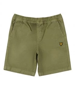 Lyle & Scott Green Elasticated Waistband Shorts