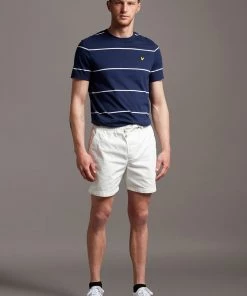 Lyle & Scott Denim Shorts Ecru White