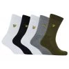 Lyle & Scott Lyle And Scott White Camdyn Sports Sock 5 Pack