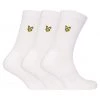 Lyle & Scott White Sport Socks 3 Pack