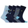 Lyle & Scott Lyle And Scott Blue Multi Harold Cotton Socks 5 Pack