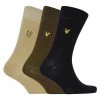 Lyle & Scott Lyle And Scott Black Angus Cotton Socks 3 Pack
