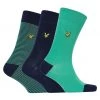 Lyle & Scott Lyle And Scott Blue Scotty Cotton Socks 3 Pack