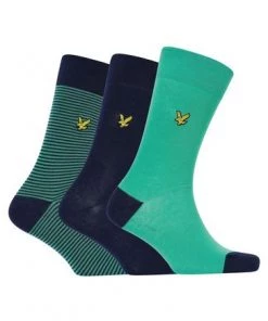 Lyle & Scott Lyle And Scott Blue Scotty Cotton Socks 3 Pack -Lyle & Scott Outlet | Sale unnamed file 2031