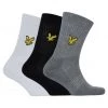 Lyle & Scott Lyle And Scott Black Myles Sports Socks 3 Pack