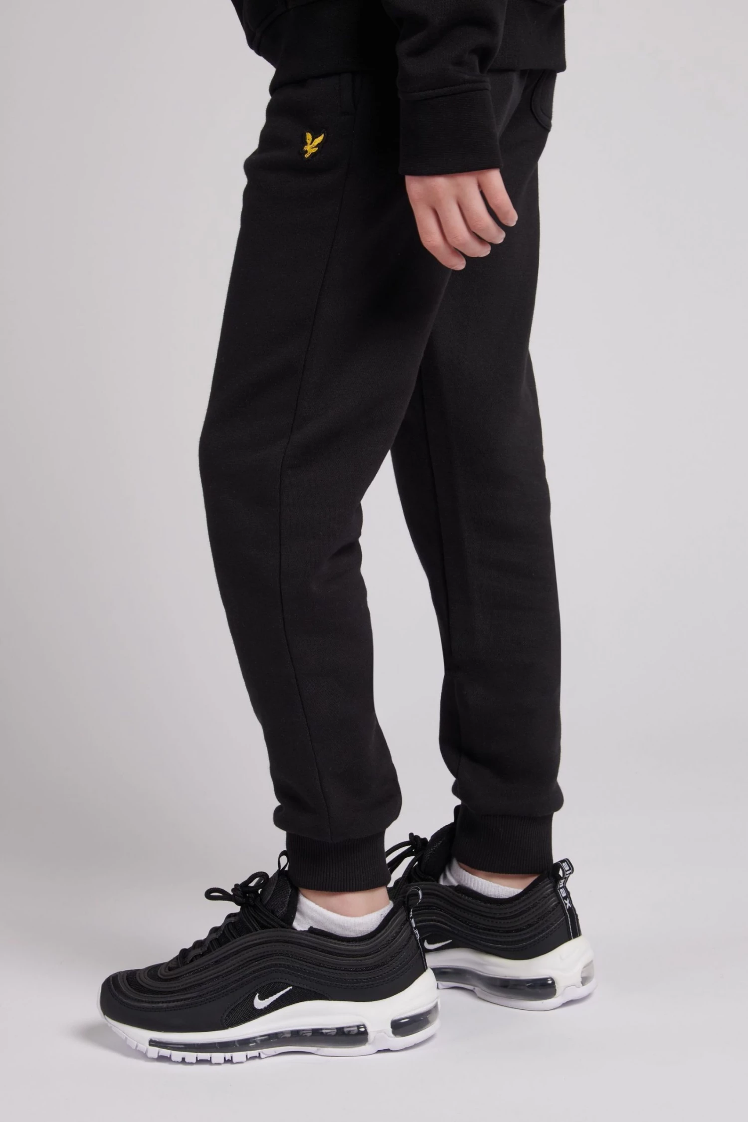 Lyle & Scott Boys Fleece Joggers Navy Blue 2 Lyle & Scott Boys Fleece Joggers Navy Blue - Image 2