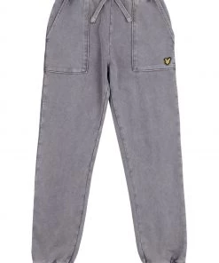 Lyle & Scott Grey Acid Wash BB Sweatpants