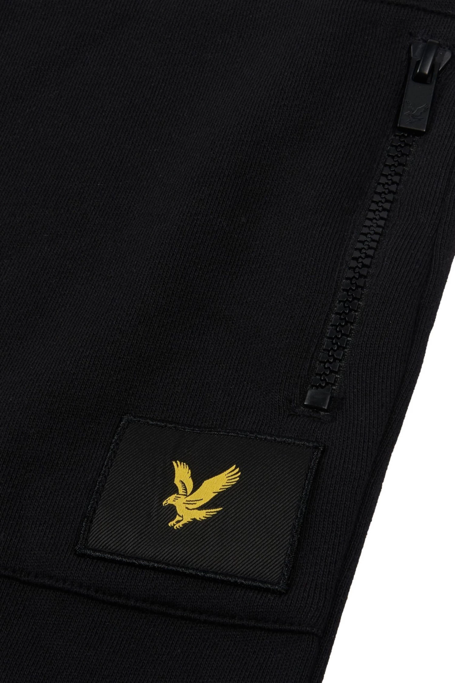 Lyle & Scott Black Zip Pocket LB Joggers 3 Lyle & Scott Black Zip Pocket LB Joggers - Image 3