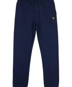 Lyle & Scott Blue Pique Jersey Lined Joggers