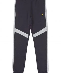 Lyle & Scott Black Colour Block BB Joggers