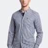 Lyle & Scott Blue LS Slim Fit Gingham Shirt