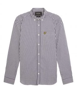 Lyle & Scott Blue LS Slim Fit Gingham Shirt 10 Lyle & Scott Blue LS Slim Fit Gingham Shirt -Lyle & Scott Outlet | Sale unnamed file 2114 scaled
