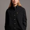 Lyle & Scott Black Cotton Canvas Shacket