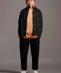 Lyle & Scott Black Cotton Canvas Shacket -Lyle & Scott Outlet | Sale unnamed file 2127 scaled