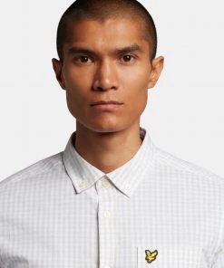 Lyle & Scott Grey LS Slim Fit Gingham Shirt 9 Lyle & Scott Grey LS Slim Fit Gingham Shirt -Lyle & Scott Outlet | Sale unnamed file 2135 scaled