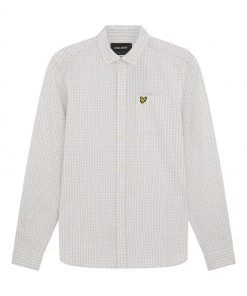Lyle & Scott Grey LS Slim Fit Gingham Shirt 10 Lyle & Scott Grey LS Slim Fit Gingham Shirt -Lyle & Scott Outlet | Sale unnamed file 2136 scaled