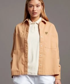 Lyle & Scott Brown Cotton Canvas Shirt